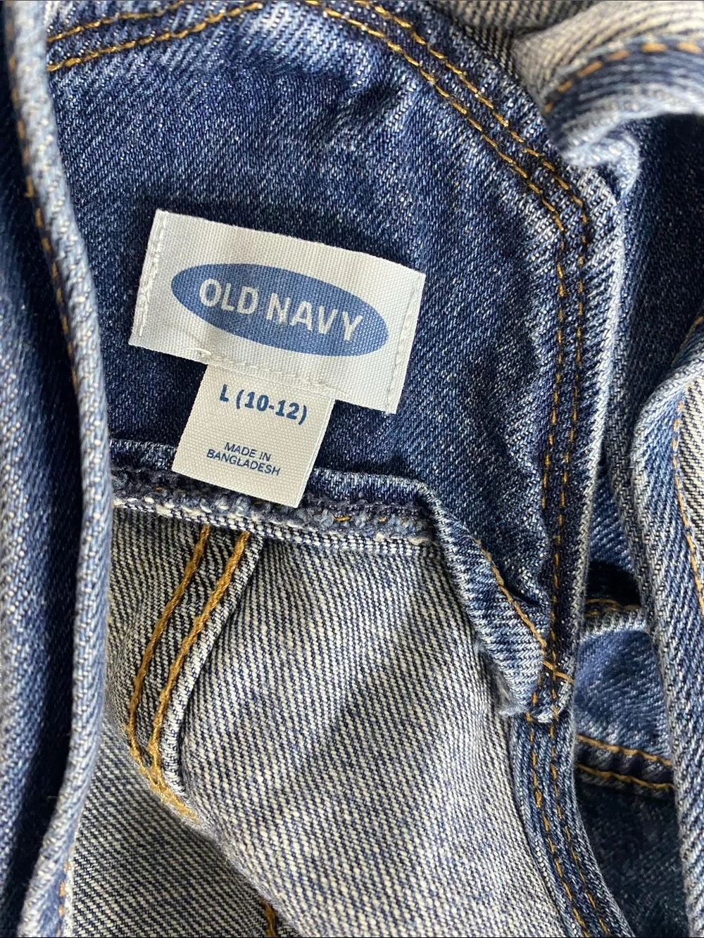Old Navy Blue Denim Short Overalls for Kids